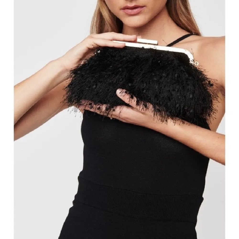 Luna Fringe Evening Clutch