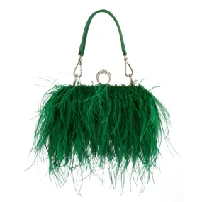 Luxury Ostrich Feather Evening Bags For Women