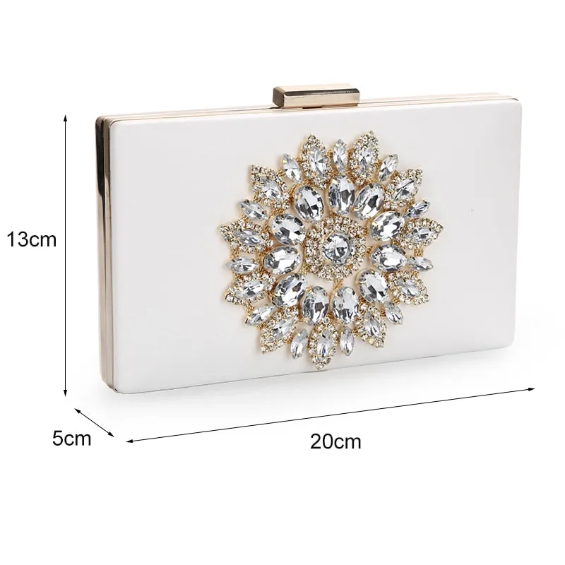 Luxury Women's Evening Clutch Purse - for Bridal Evening Crystal