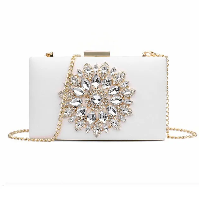 Luxury Women's Evening Clutch Purse - for Bridal Evening Crystal