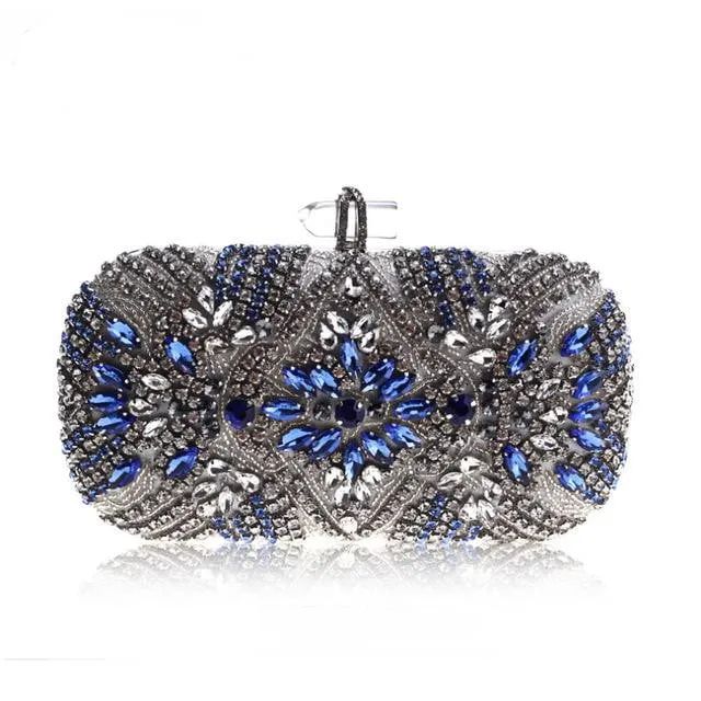 Luxy Moon Rhinestone Evening Bags Crystal Wedding Clutches