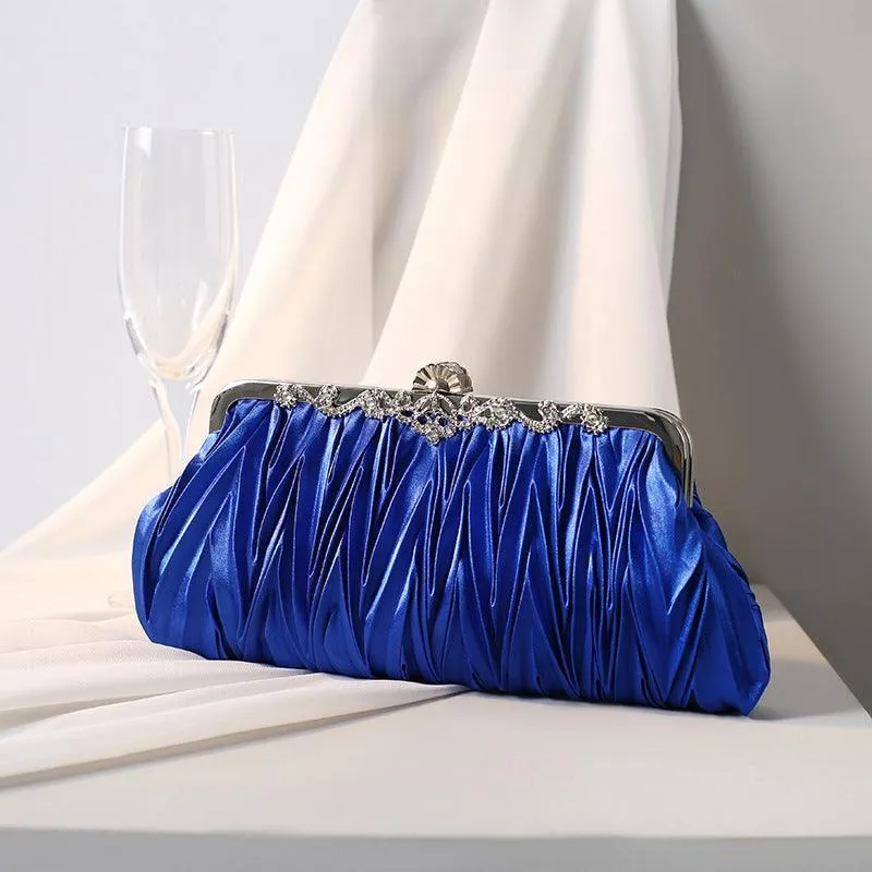 MAC070 Pleated Clutch Evening Bag Wedding Dress Evening Bag