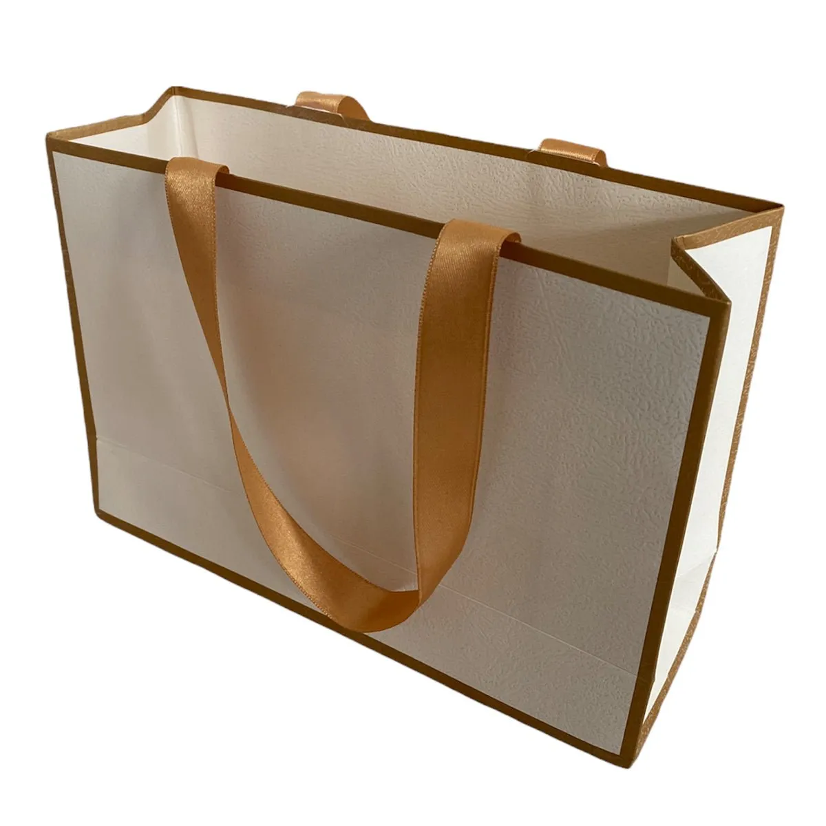 Matt Laminated Ribbon Handle Paper Bags