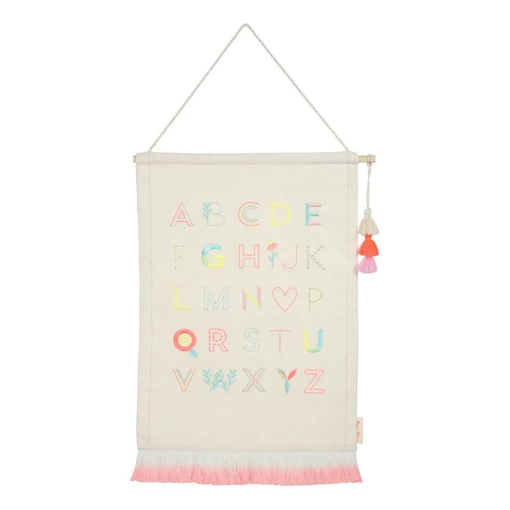 Meri Meri Pink Alphabet Wall Hanging