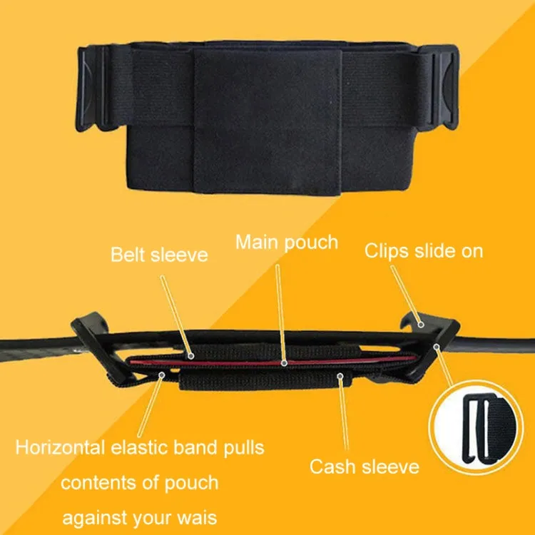 Mini Close-fitting Outdoor Sports Elastic Invisible Mobile Phone Waist Bag, Style: With Cover Larger Size