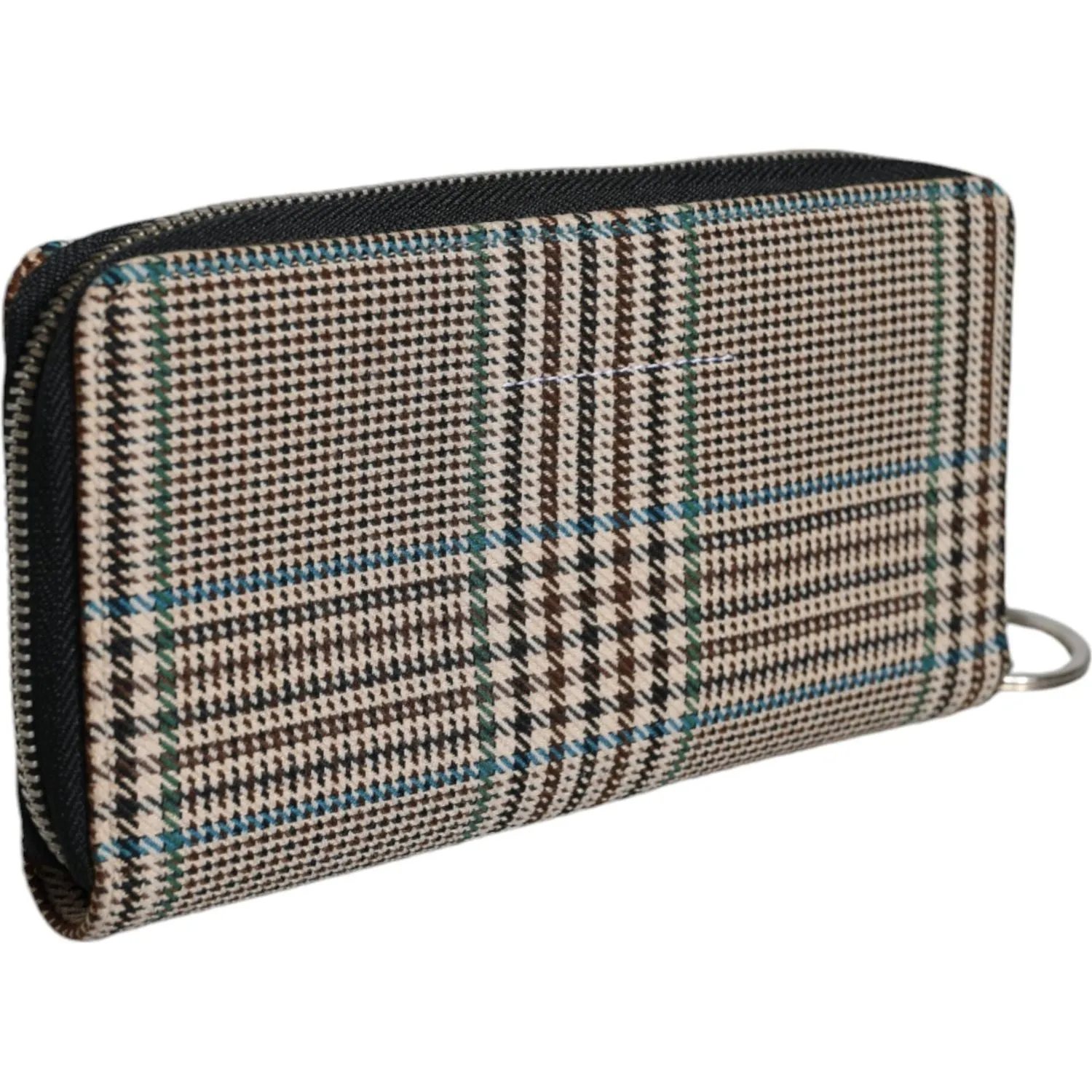 MM6 Maison Margiela Multicolor Houndstooth Continental Zip Around Clutch Wallet