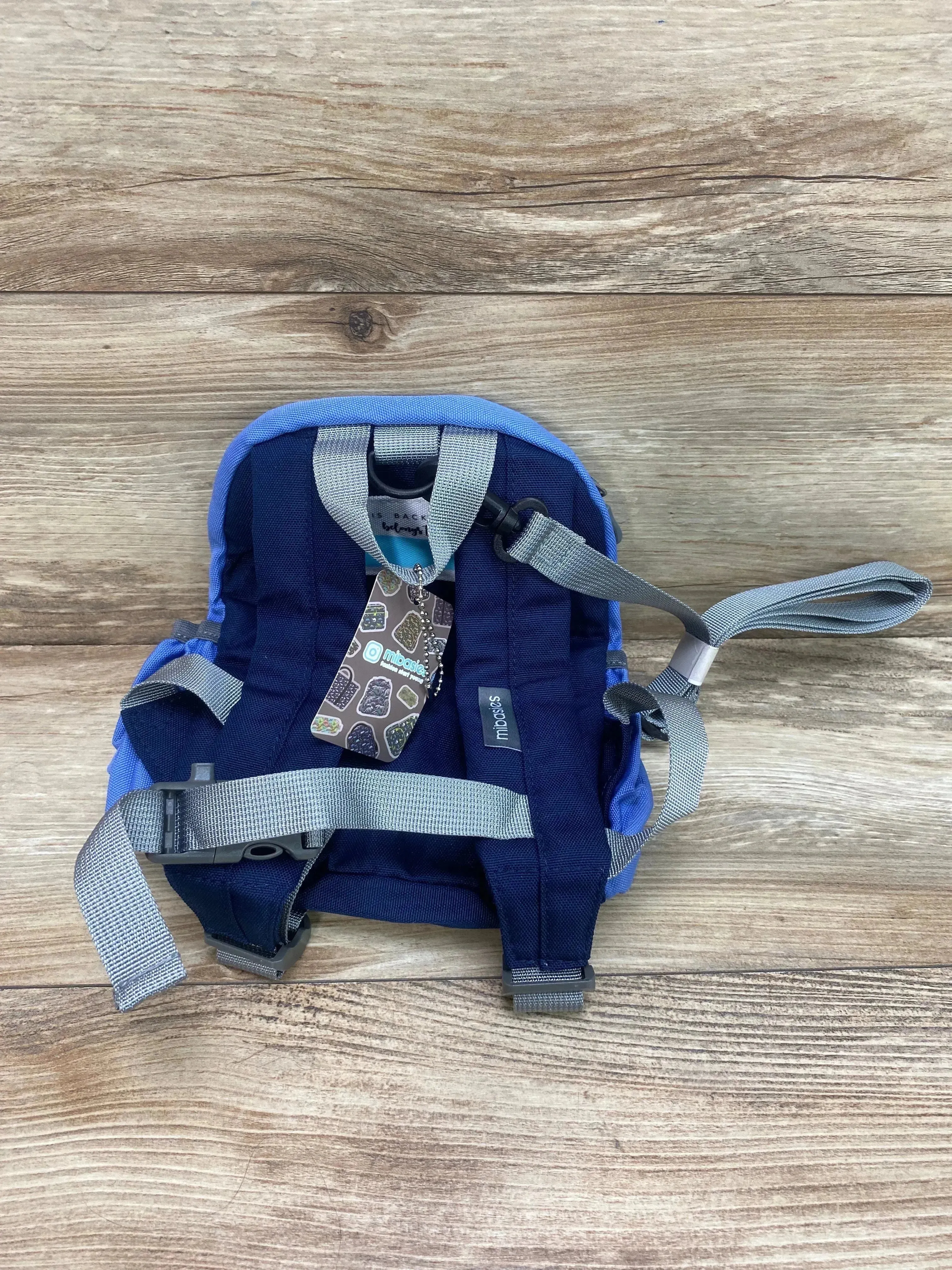 NEW Mibasies Toddler Backpack Blue/Yellow