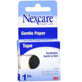 Nexcare Gentle Paper First Aid Tape 1 inch x 10 Yards