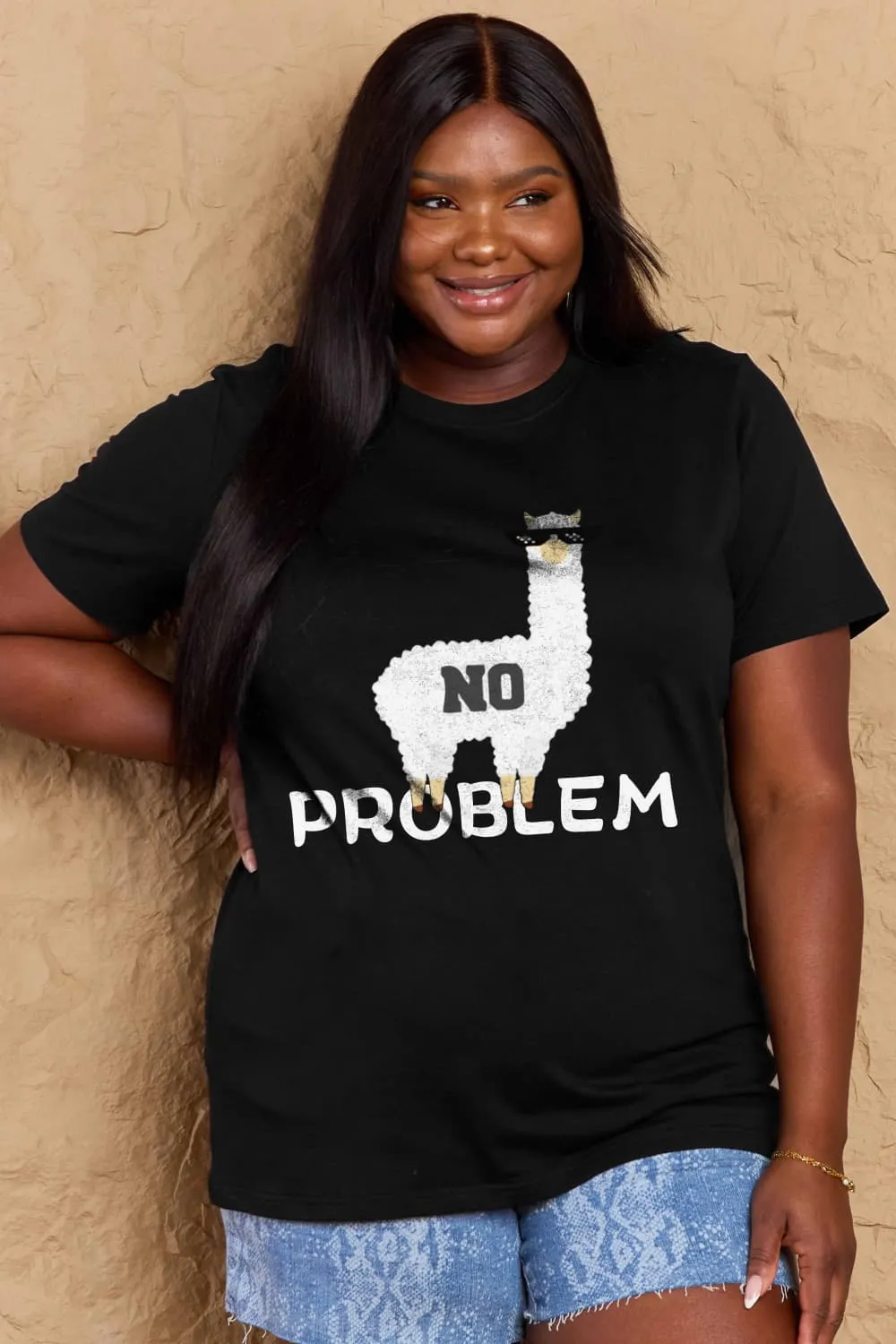 NO PROBLEM Graphic Cotton Tee