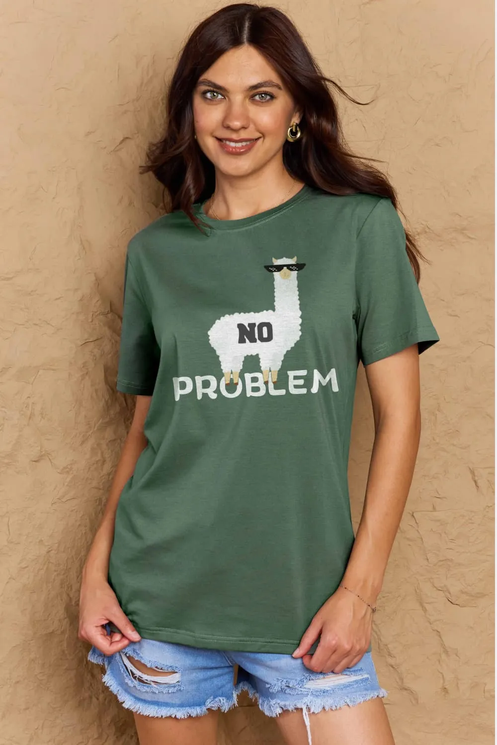 NO PROBLEM Graphic Cotton Tee