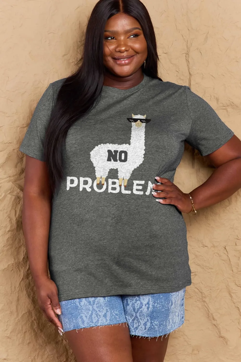 NO PROBLEM Graphic Cotton Tee