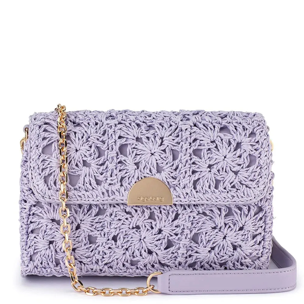 OB6476 MILLIE CROCHETTED SHOULDER BAG