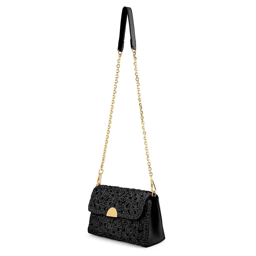 OB6476 MILLIE CROCHETTED SHOULDER BAG