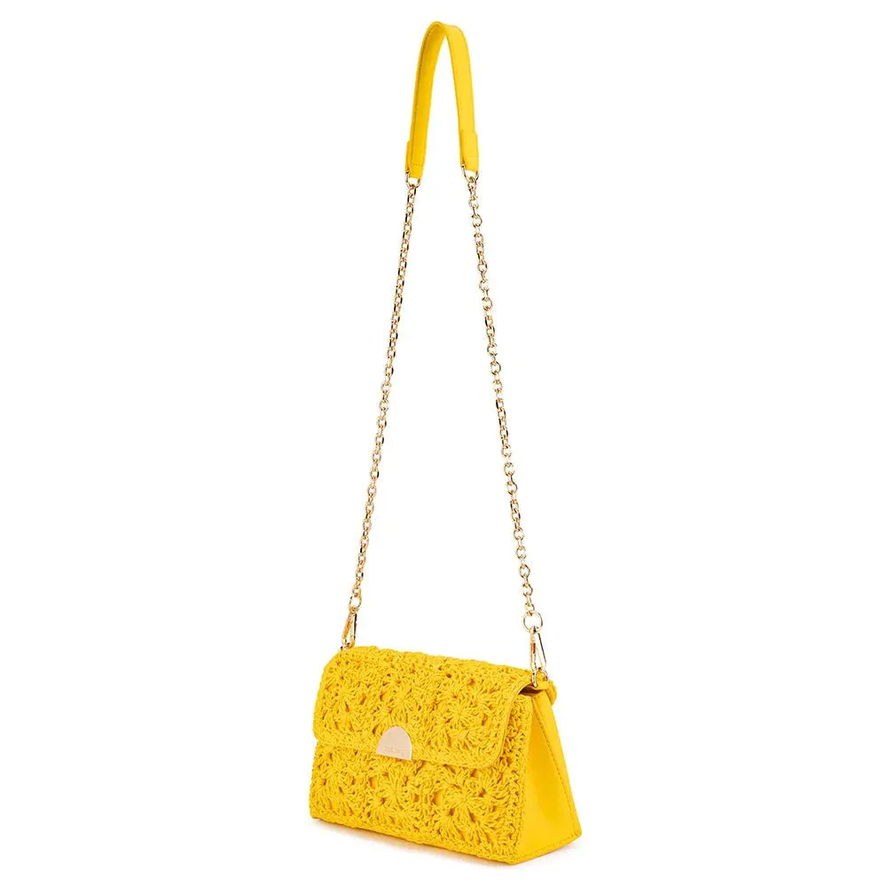 OB6476 MILLIE CROCHETTED SHOULDER BAG