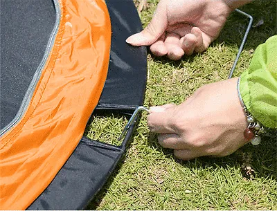 One Touch Easy Set Up Pop Up Instant 2 Person Tent UV Protect Antomatic - orange