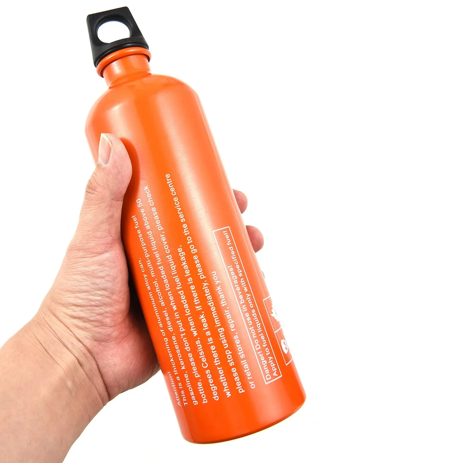 Outdoor Fuel Bottle Petrol Alcohol Liquid Oil Bottle 750ml Oil Storage Can for Camping Hiking Mountaineering Outdoor Cooking