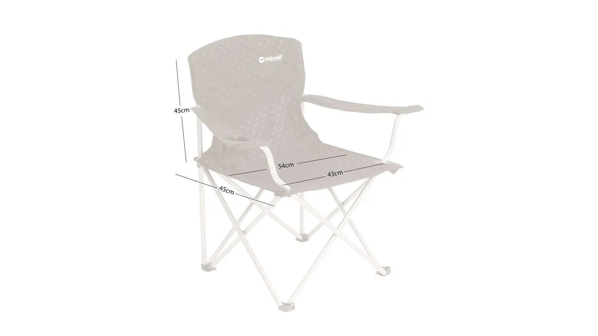 Outwell Catamarca, Folding Camping Chair, 100% Polyester, Carry Bag