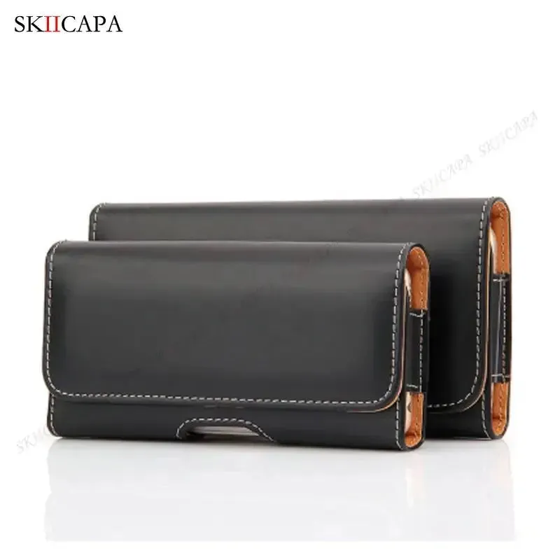 Oxford Cloth Leather Waist Pouch for Samsung S24 Ultra Plus with Belt Clip - Holster Bag for Galaxy A15, A05S, A05, A25