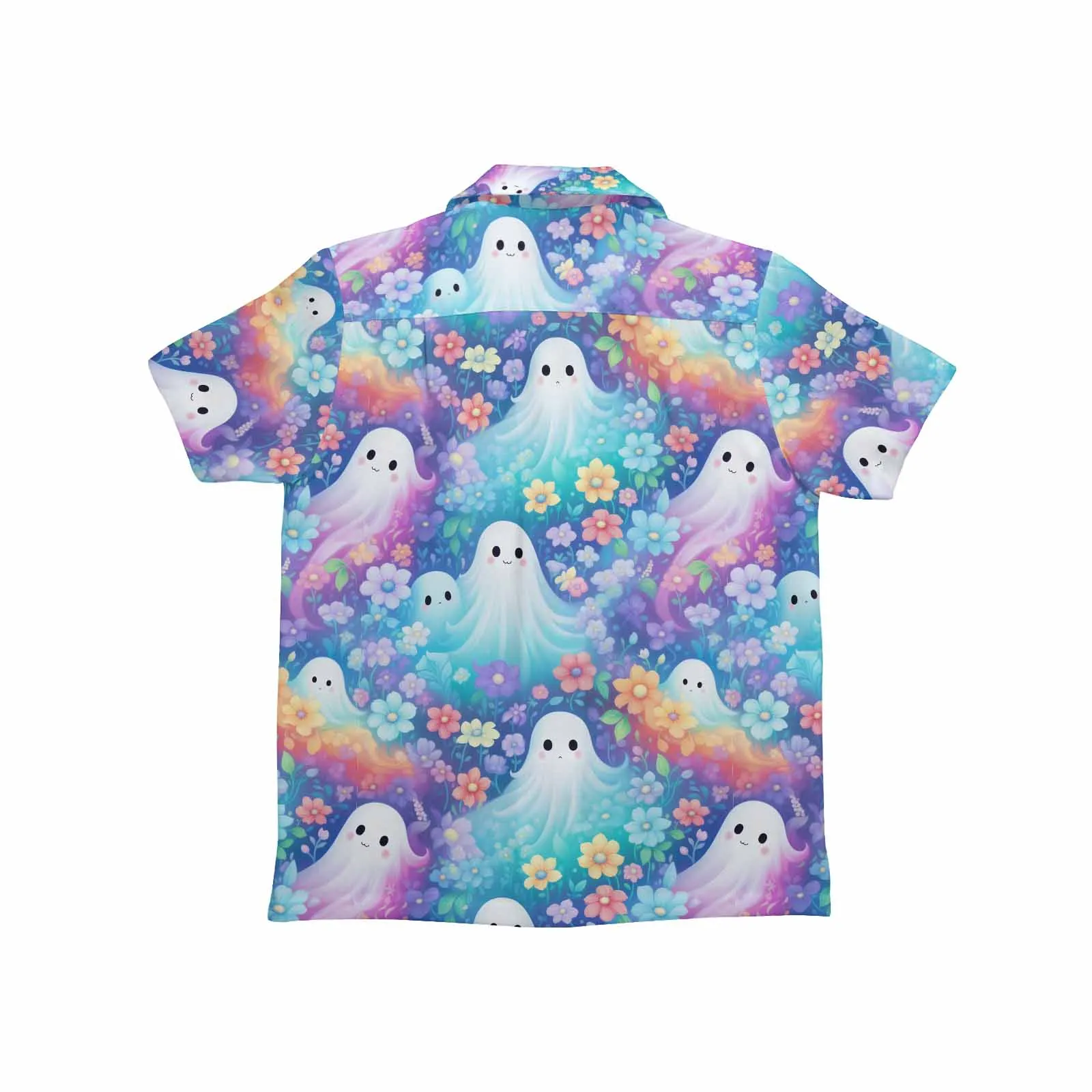 Pastel Halloween Little Boys Hawaiian Shirt