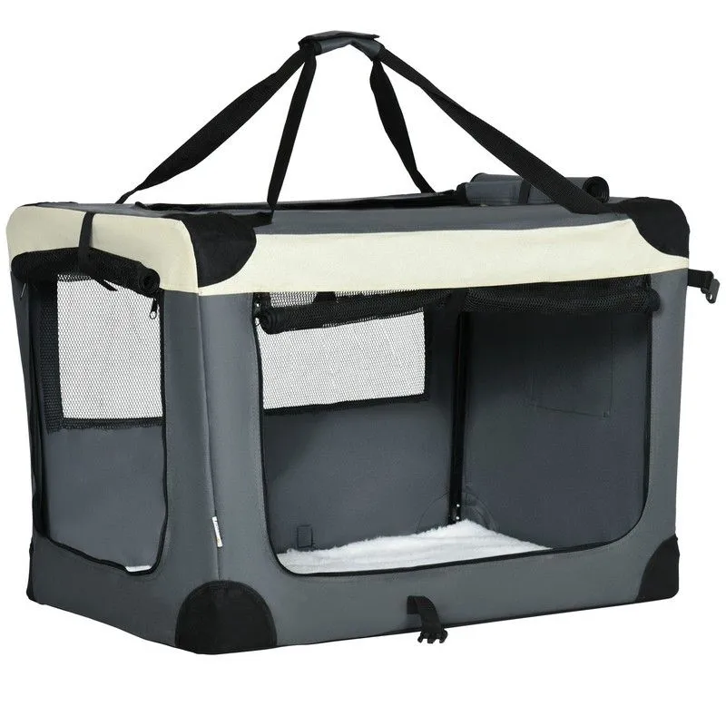 PawHut 81cm Foldable Pet Carrier