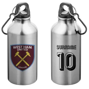 Personalised West Ham United FC Retro Water Bottle