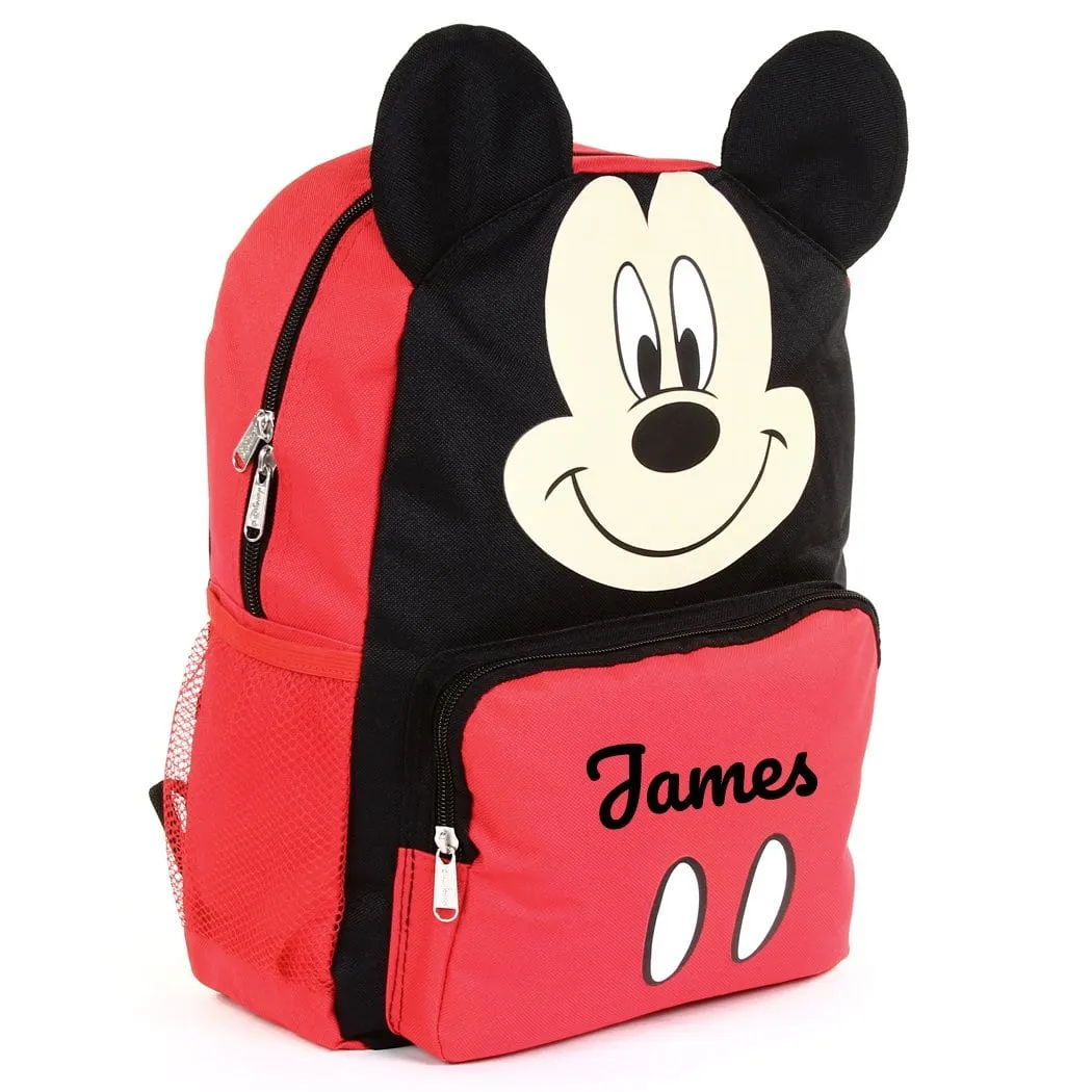 Personalized Mickey Mouse 14 Inch Mini Backpack with 3D Ears