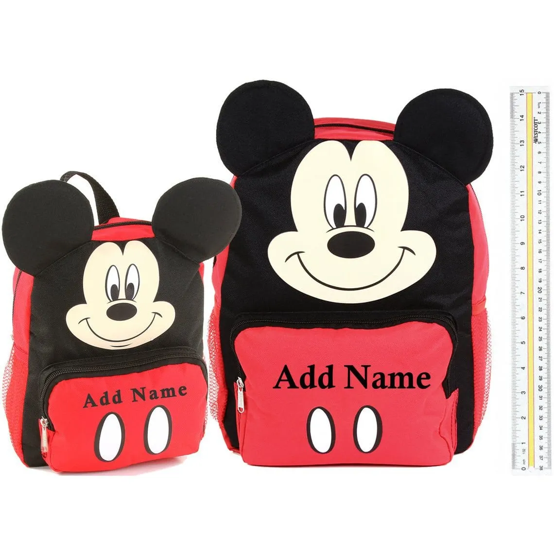 Personalized Mickey Mouse 14 Inch Mini Backpack with 3D Ears