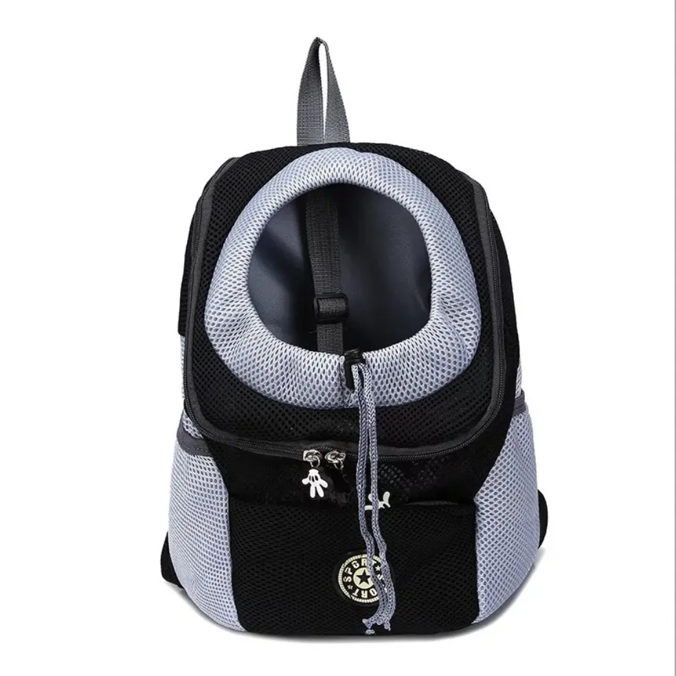 Pet Dog Carrier - Portable Backpack Carrier for Dogs, Double Shoulder Outdoor Travel Bag with Mesh