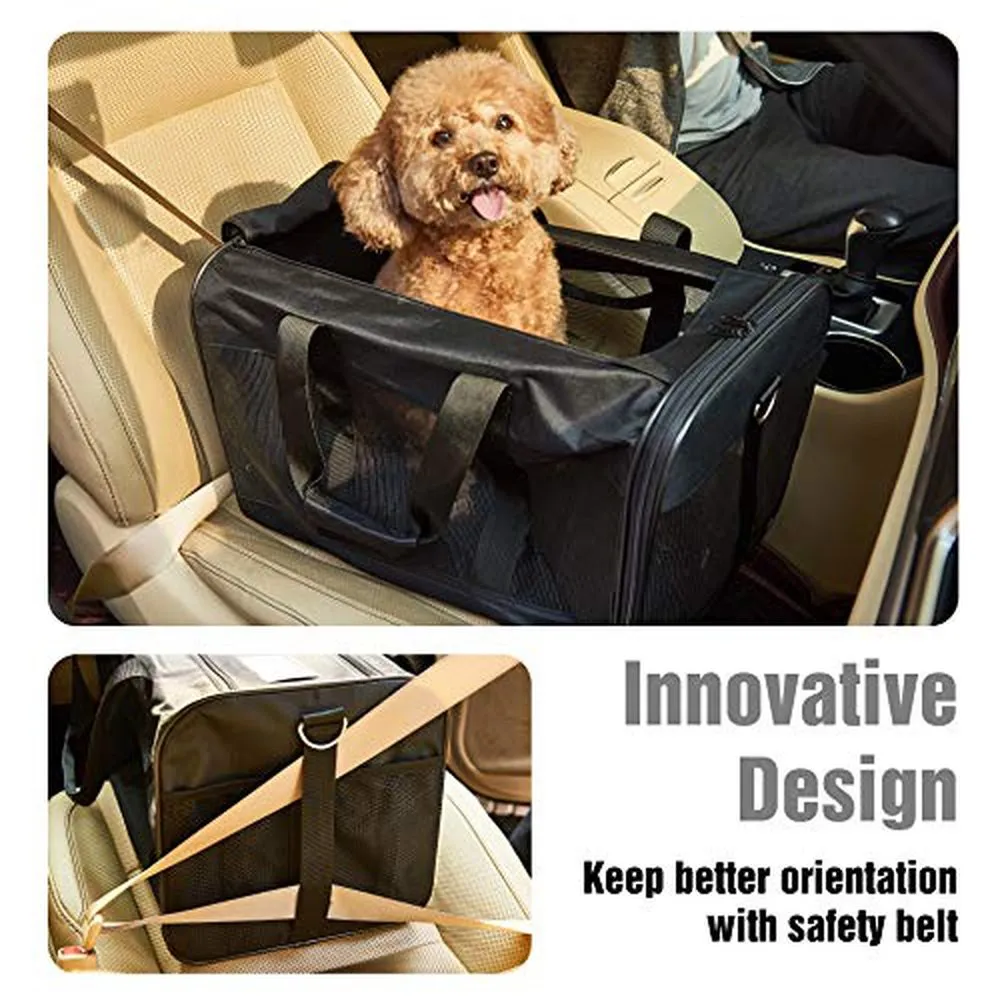 Pet Travel Carrier Soft Sided Portable Bag-M