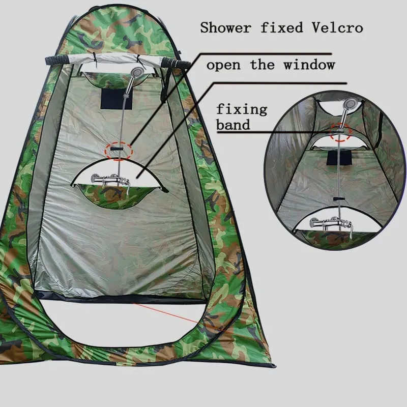 Pop Up Privacy Tent | Shower Tent | Portable Outdoor Camping Bathroom Toilet Tent | Changing Tent | Privacy Shelters Room for Hiking and Beach | Colour: Green