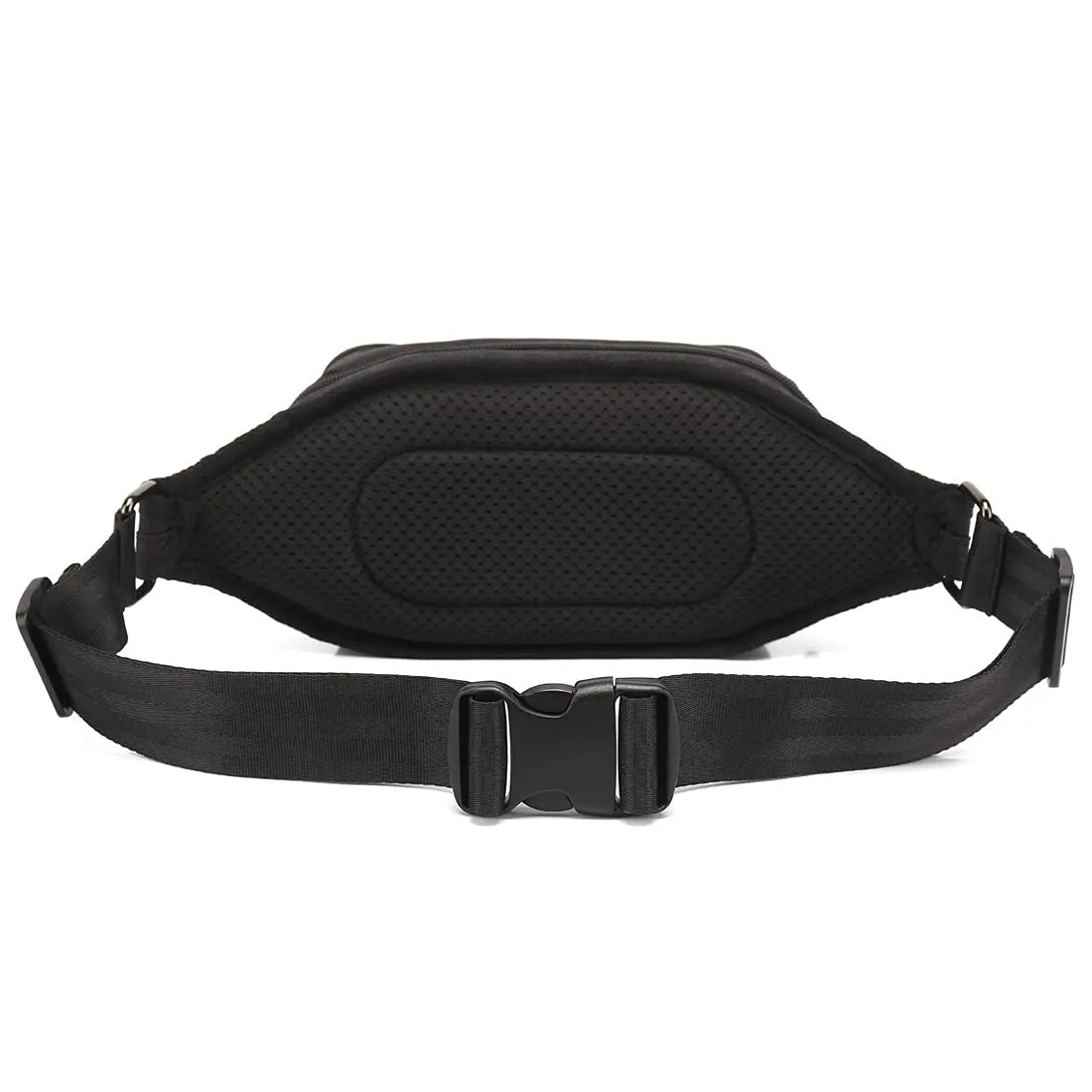 POSO Rover Nylon Waist Bag Travel Pouch with Adjustable Strap (Black)