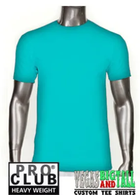 Pro Club Comfort Short Sleeve Premium Turquoise T Shirt