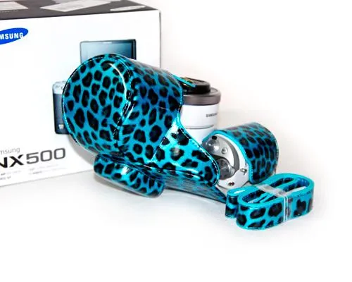 Retro Leopard Samsung Smart Camera NX500 Leather Case