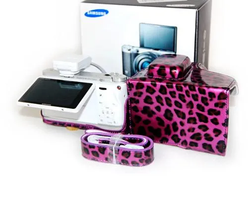 Retro Leopard Samsung Smart Camera NX500 Leather Case