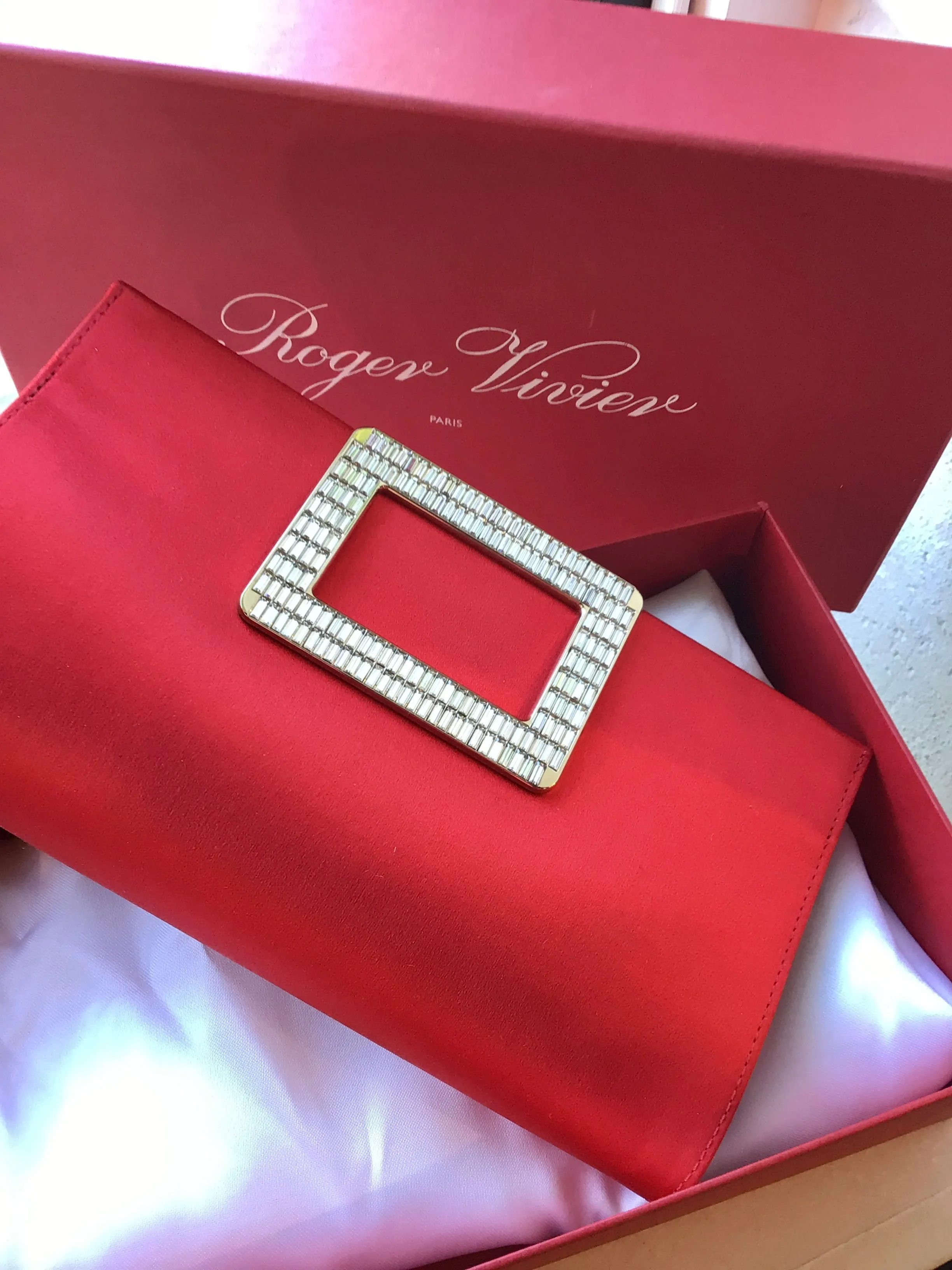 Roger Vivier Red Evening Bag