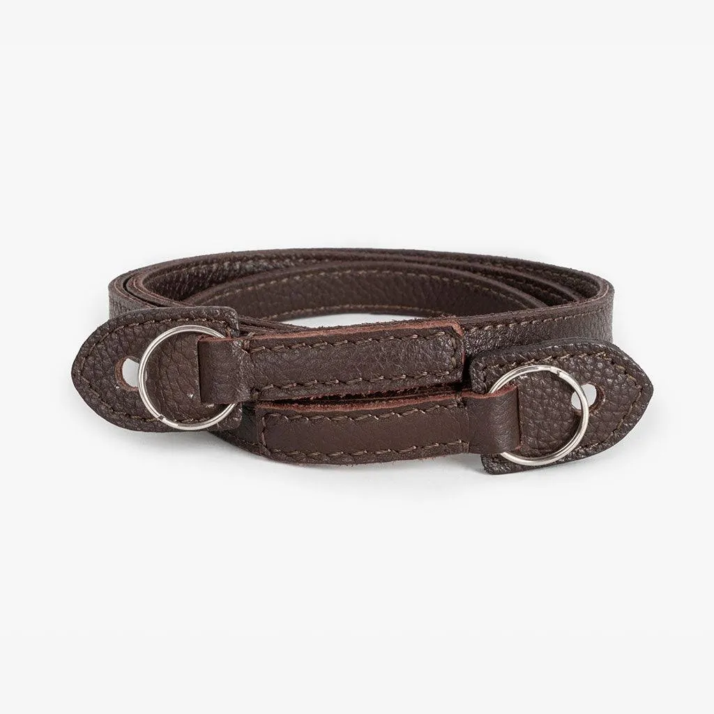 Roma #102 - Brown Leather camera strap