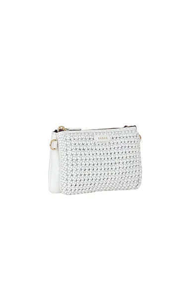 Saben Lily Crossbody in White Braid