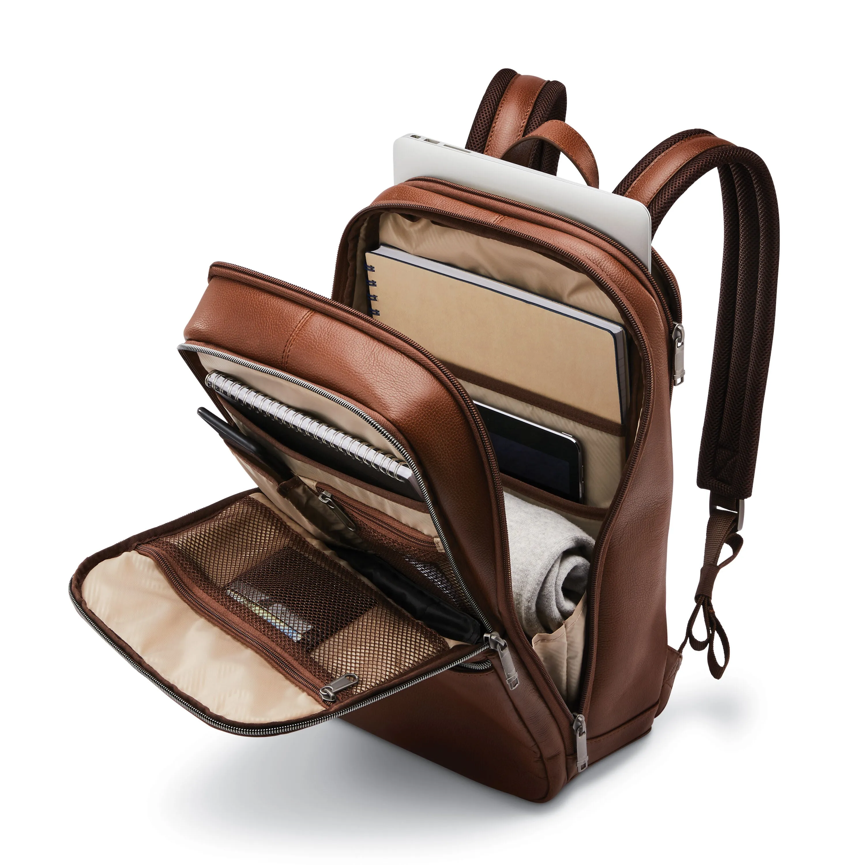 Samsonite Classic Leather Slim Backpack