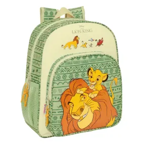 School Bag Mufasa Green Beige 32 x 38 x 12 cm