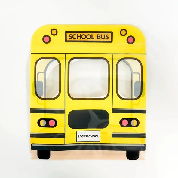 School Bus Cookie Bag -10 BAGS