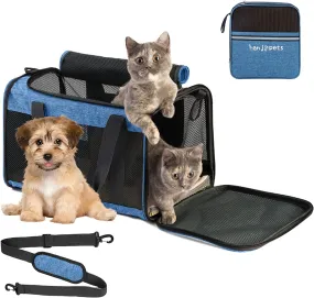 Soft Sided Breathable Mesh Pet Travel Carrier