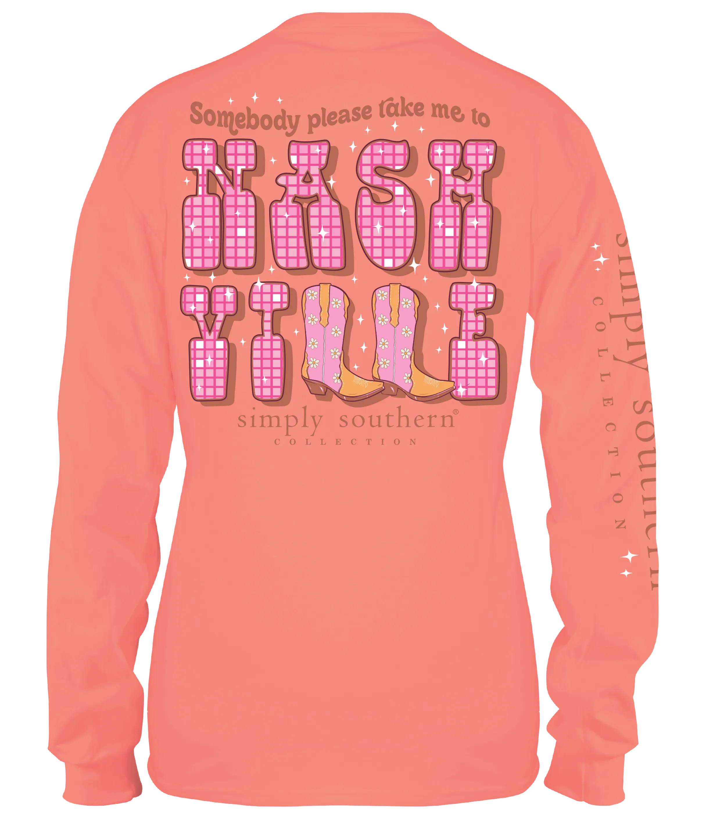 'Somebody Please Take Me To Nashville' Long Sleeve Tee by Simply Southern