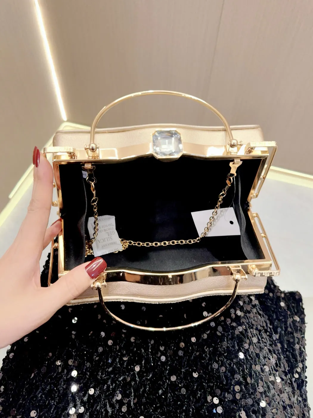 Stunning Ladies Party Handbag with  Diamonds