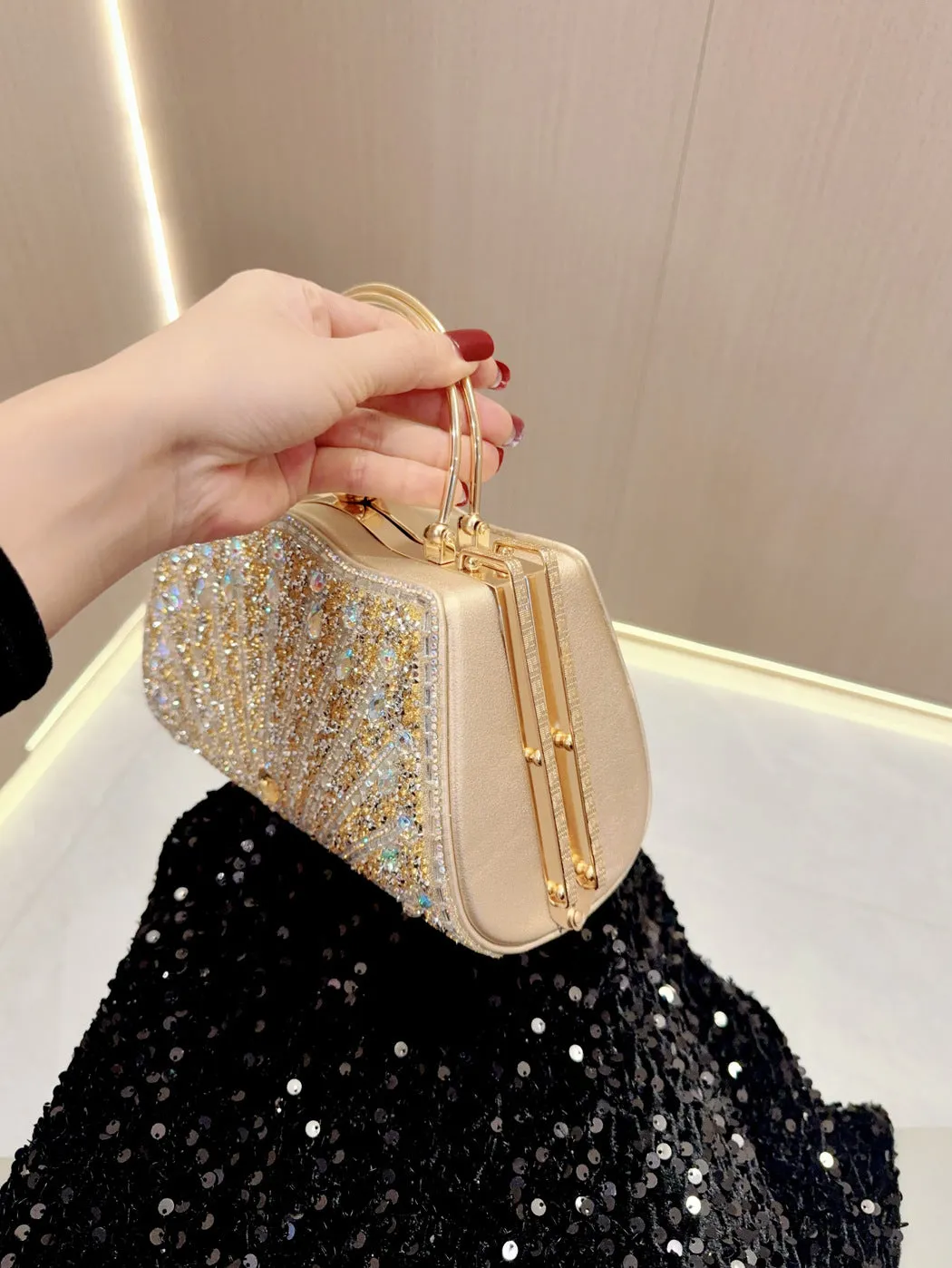 Stunning Ladies Party Handbag with  Diamonds