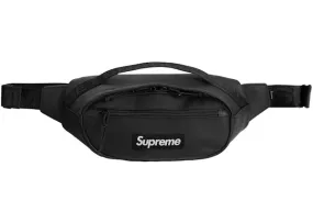 Supreme Leather Waist Bag Black