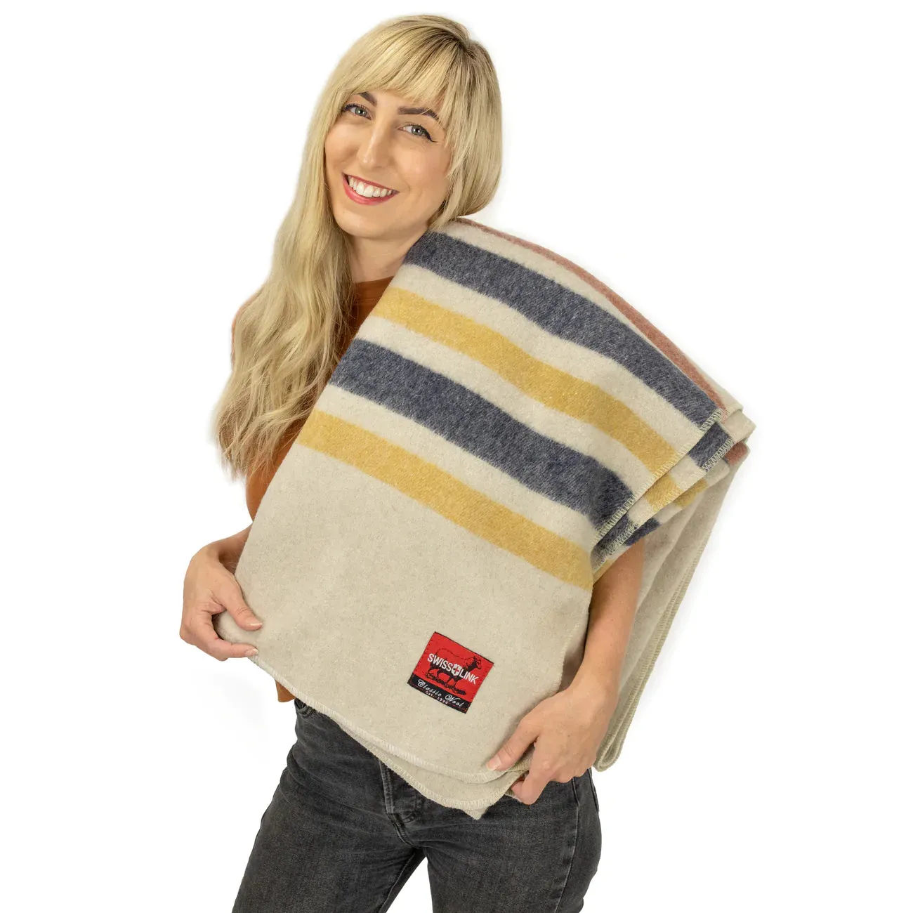 Swiss Link Bay Point Classic Wool Blanket