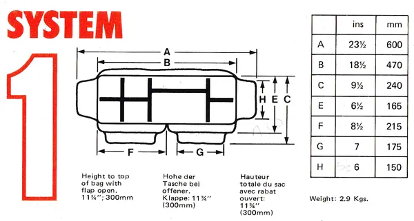 System 1 Camera Bag (1980 to 1983)