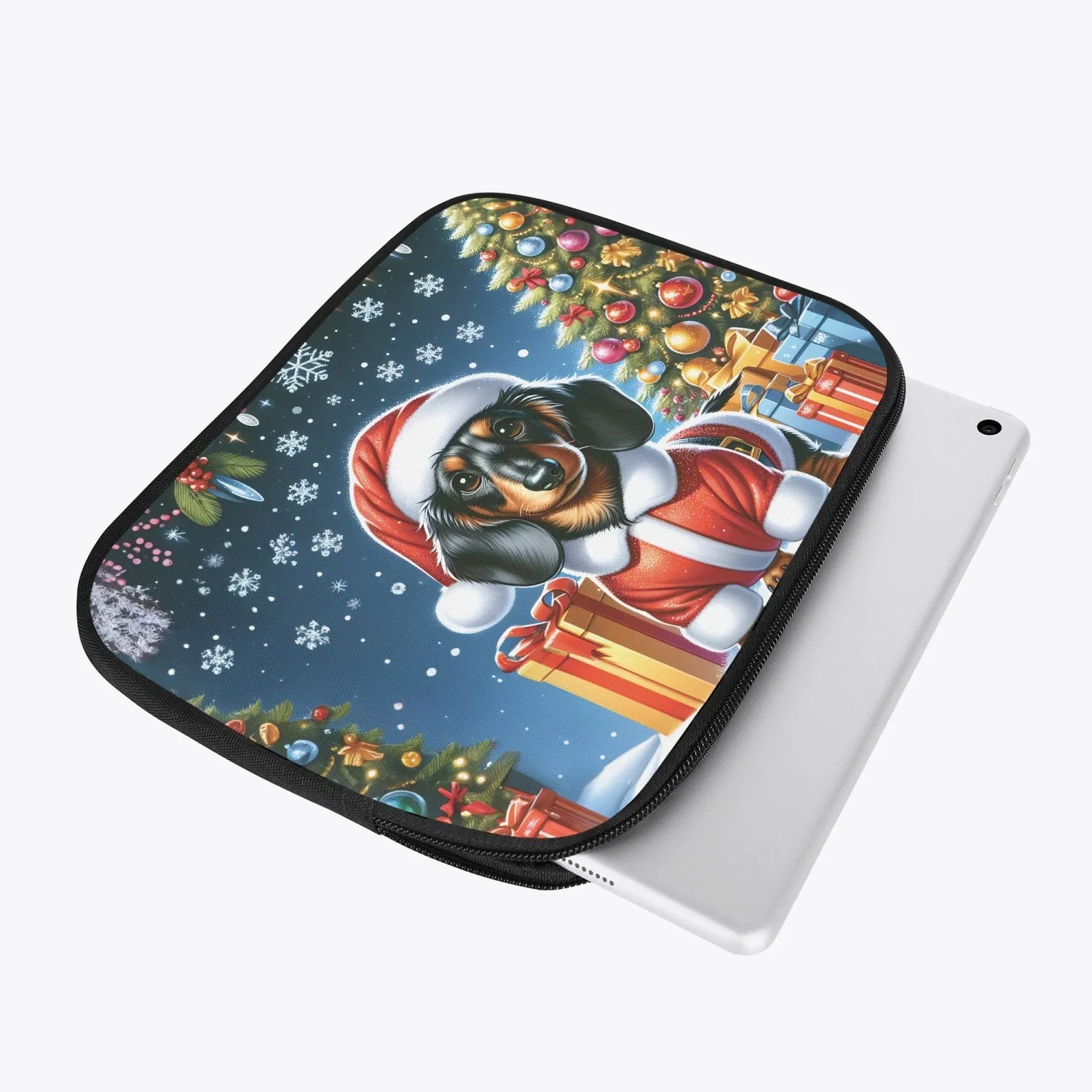 Tablet Sleeve - Christmas - Dachshund  - awd-513