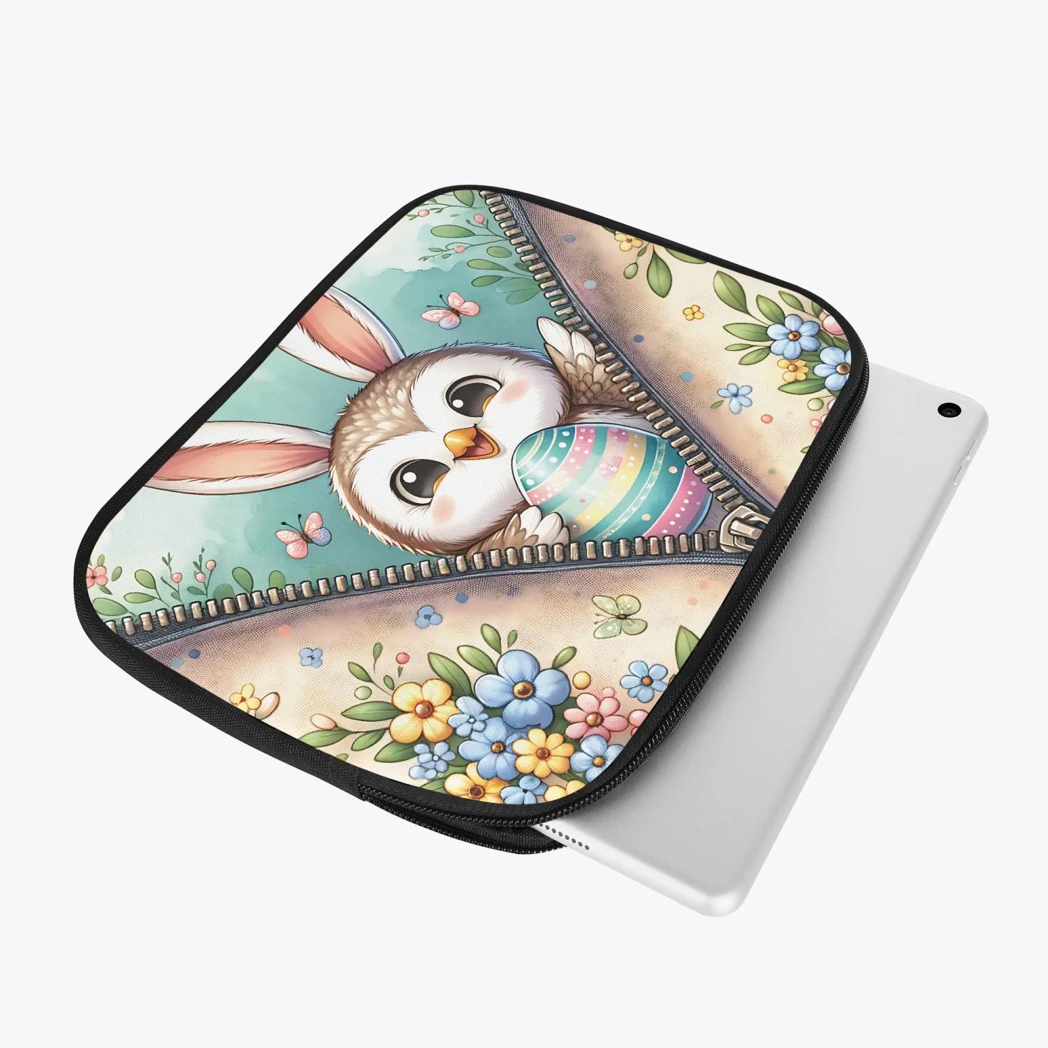 Tablet Sleeve - Easter - Owl with Bunny Ears