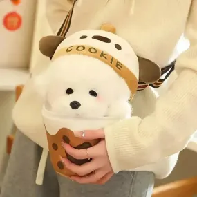 Tea Cup Dog Bag Plushie